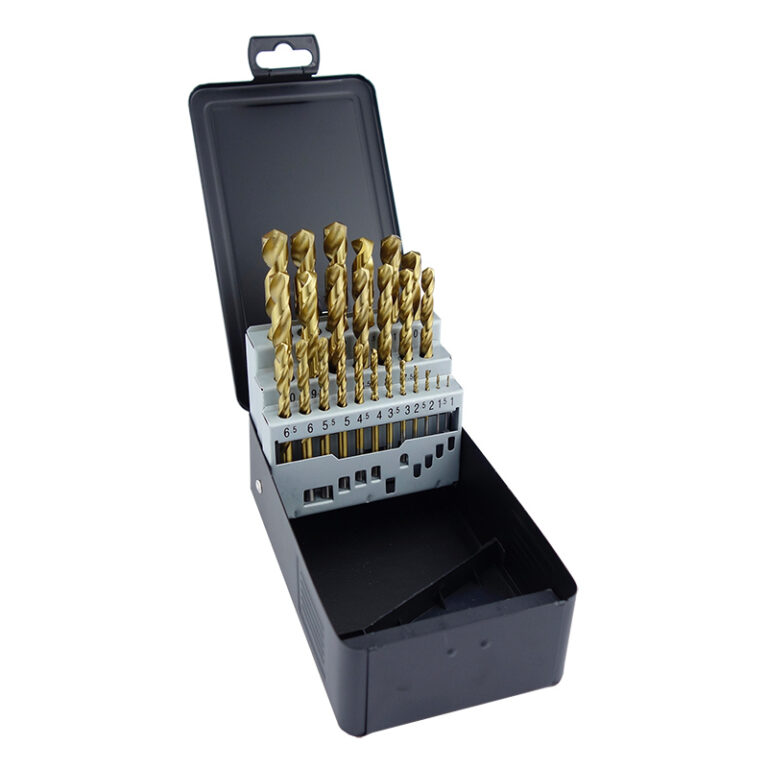 HSS-TIN DIN 338 25TLG METALLKASSETTE -25PCS METAL BOX