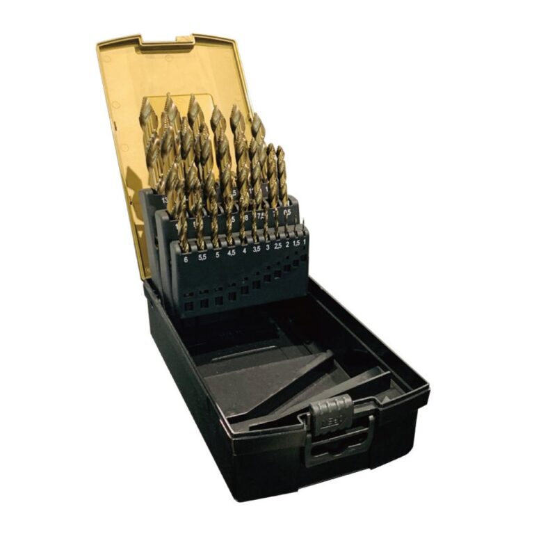 HSS-Cobalt 5% ULTRA STEP Spiralbohrer DIN 338, Satz 25-teilig im Kunststoffkoffer