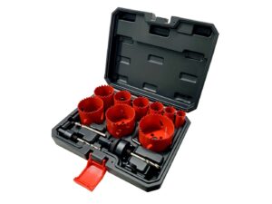 Lochsägen-Set von CD JUWEL im Koffer mit Aufnahmen und Zentrierbohrer